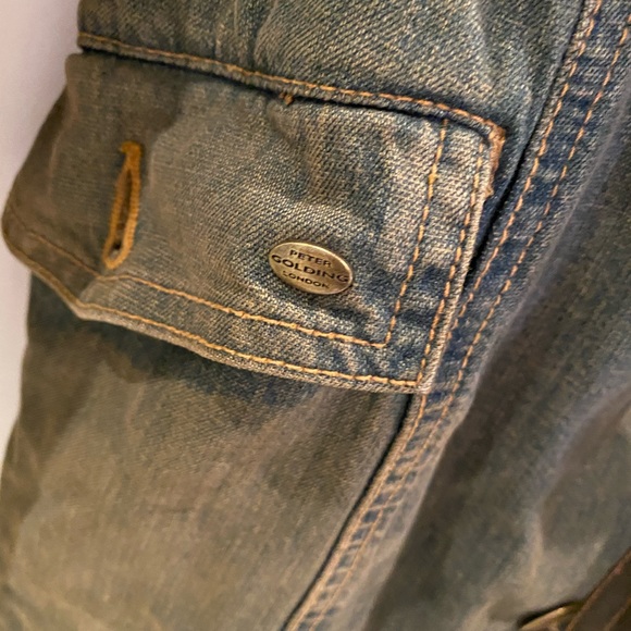 Golding London Black Wash Denim Trench Size 12US - Picture 3 of 6